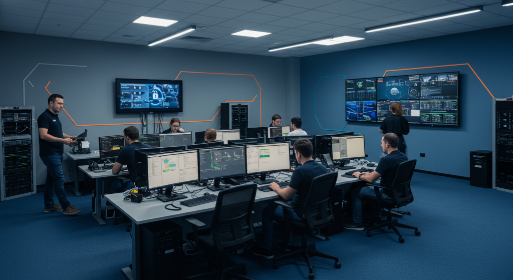 A modern Cyber Secutiry Operations Centre.