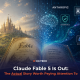 An open storybook transitions from a fantasy castle scene into a digital AI brain surrounded by governance icons including identity, policies, security and monitoring, with the CG TECH logo and blog title overlaid.